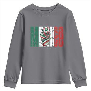 Mexico National Soccer Lover World Youth Sweatshirt Football Fan Gift TS12 Charcoal Print Your Wear