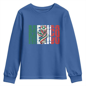 Mexico National Soccer Lover World Youth Sweatshirt Football Fan Gift TS12 Royal Blue Print Your Wear
