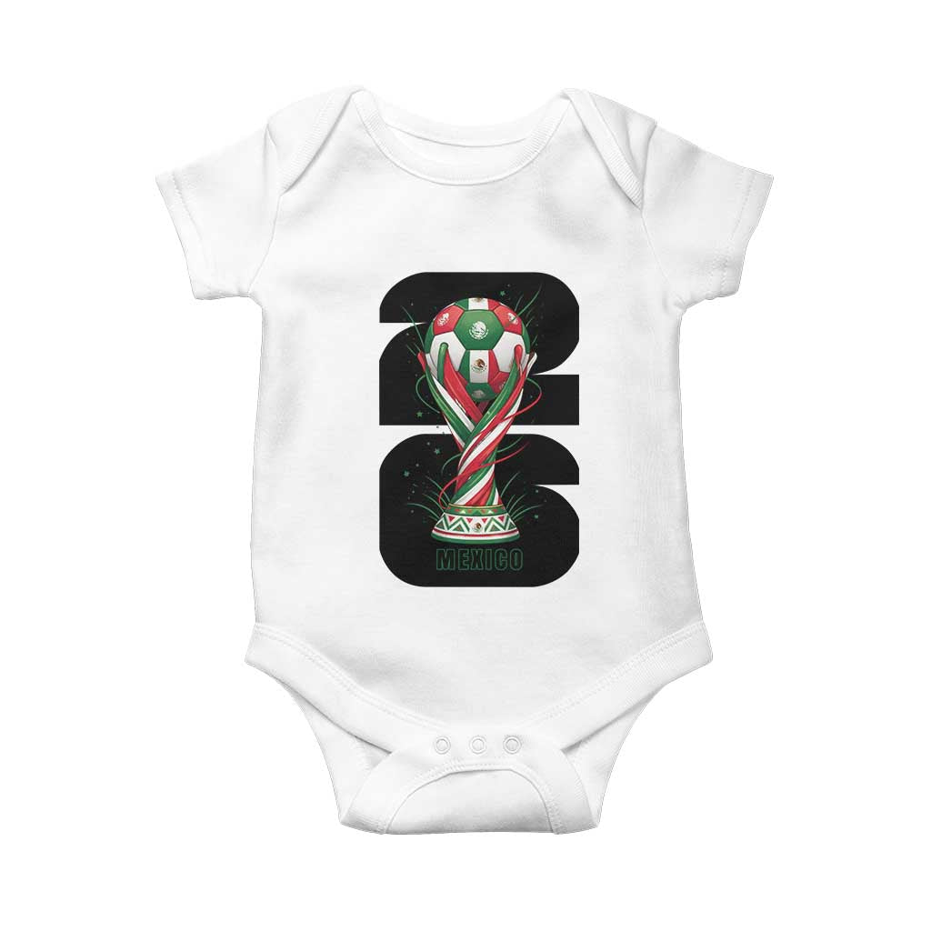 Proud Mexico National Soccer Lover Fan Gift Baby Onesie TS12 White Print Your Wear