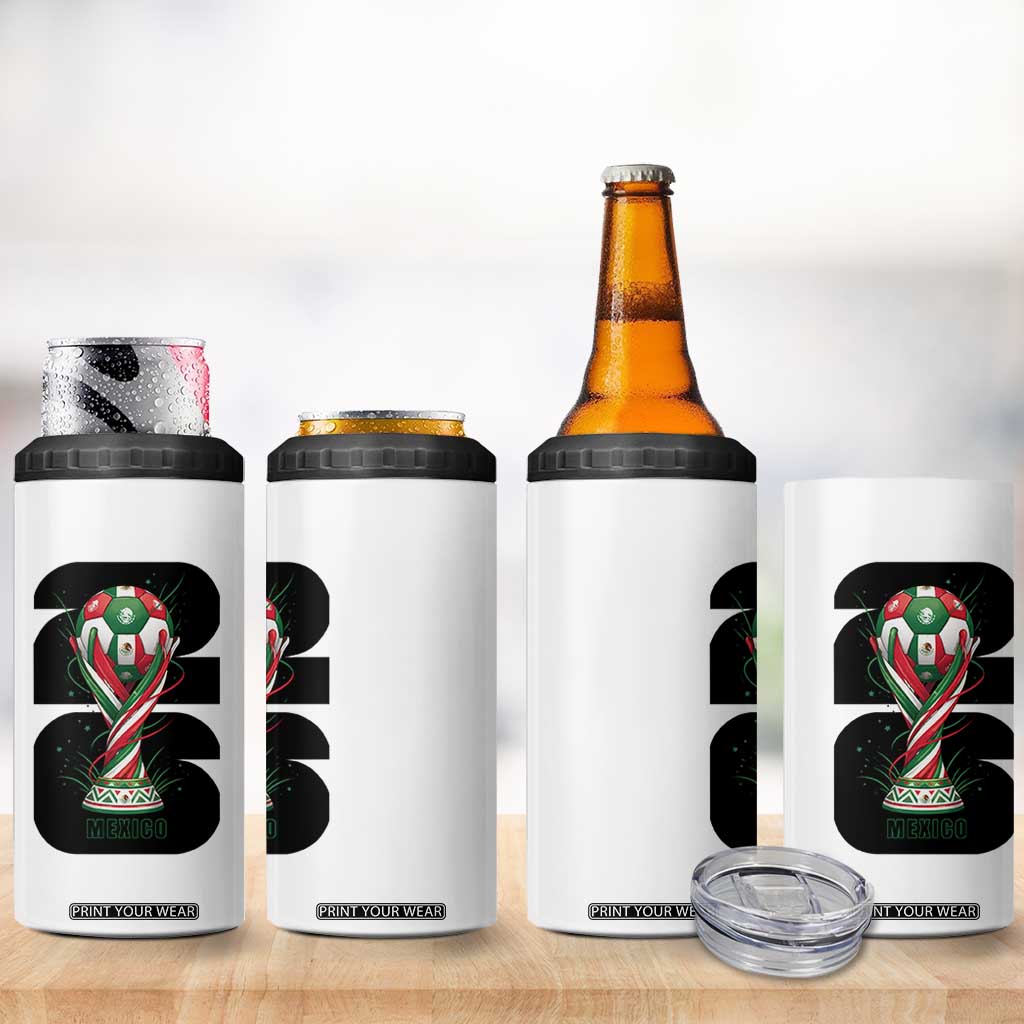 Proud Mexico National Soccer Lover Fan Gift 4 in 1 Can Cooler Tumbler TS12 Print Your Wear