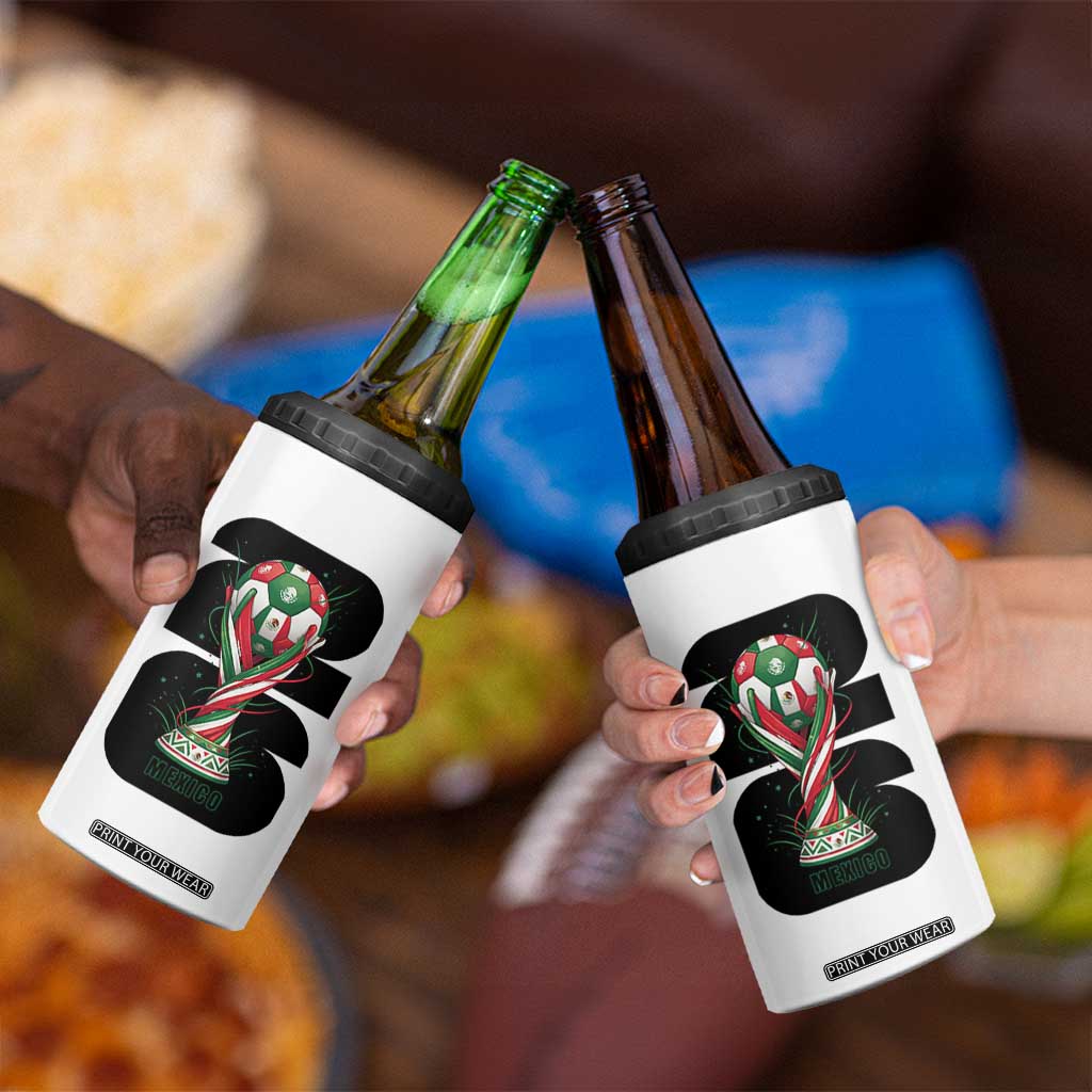Proud Mexico National Soccer Lover Fan Gift 4 in 1 Can Cooler Tumbler TS12 Print Your Wear