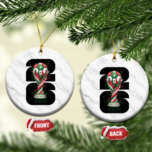 Proud Mexico National Soccer Lover Fan Gift Ceramic Ornament TS12 1pc White Marble Print Your Wear