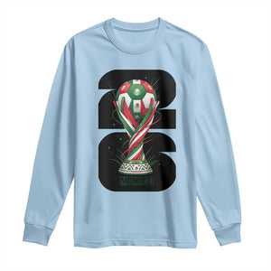 Proud Mexico National Soccer Lover Fan Gift Long Sleeve Shirt TS12 Light Blue Print Your Wear