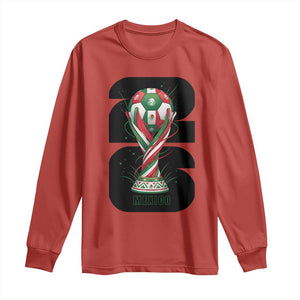 Proud Mexico National Soccer Lover Fan Gift Long Sleeve Shirt TS12 Red Print Your Wear