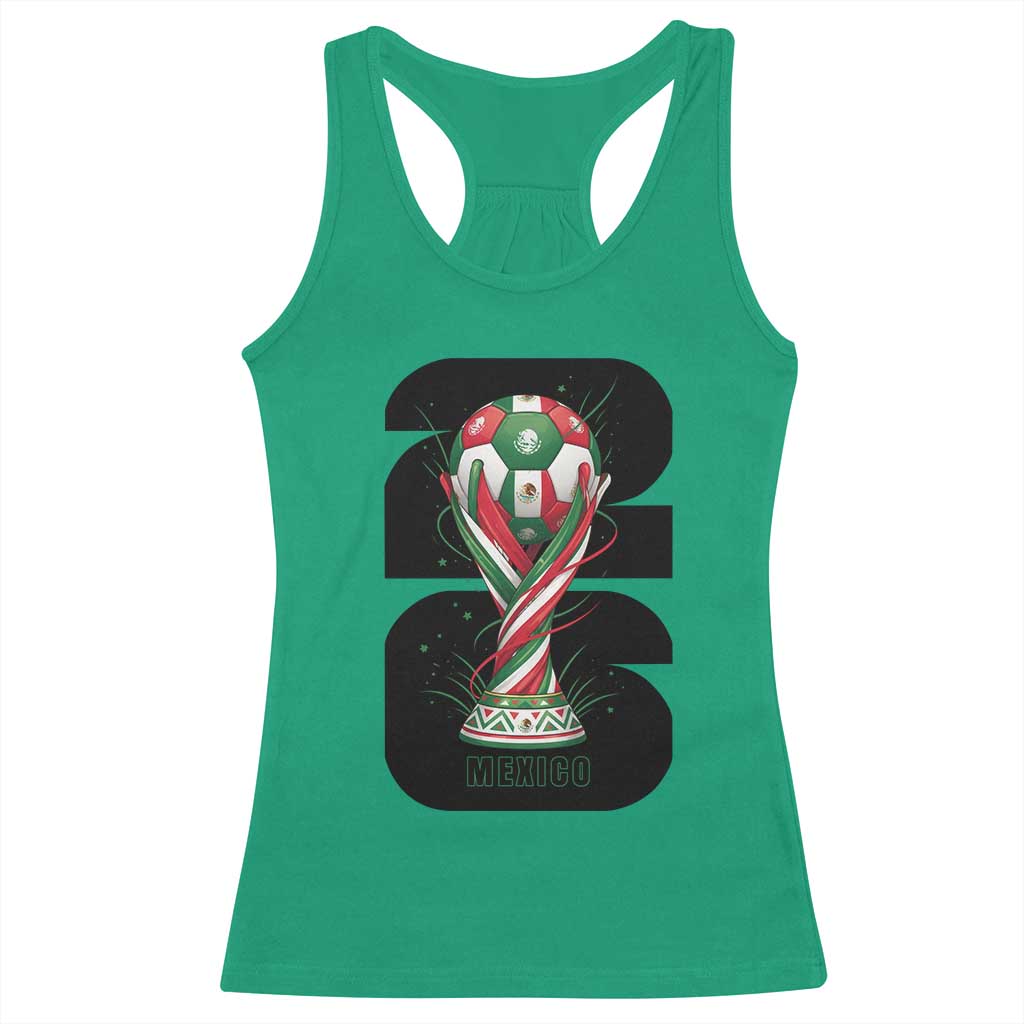 Proud Mexico National Soccer Lover Fan Gift Racerback Tank Top TS12 Irish Green Print Your Wear