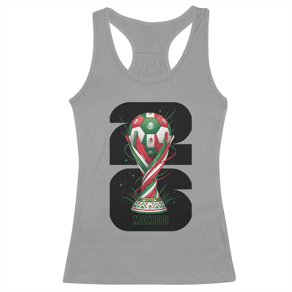 Proud Mexico National Soccer Lover Fan Gift Racerback Tank Top TS12 Sport Gray Print Your Wear