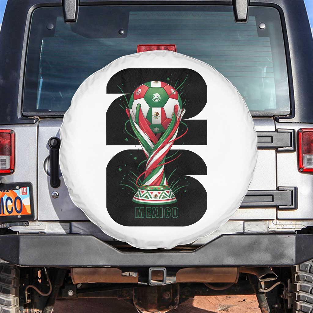 Proud Mexico National Soccer Lover Fan Gift Spare Tire Cover TS12 No hole White Print Your Wear