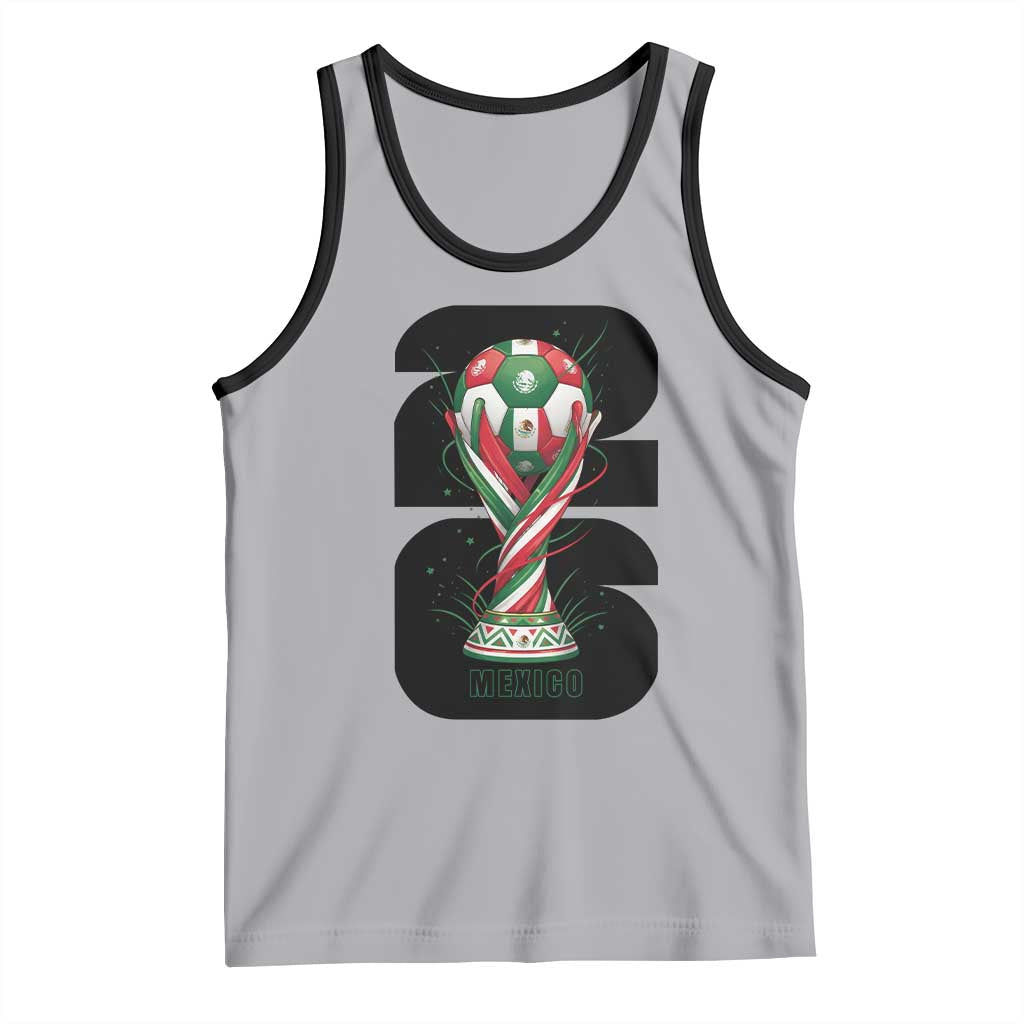 Proud Mexico National Soccer Lover Fan Gift Tank Top TS12 Athletic Heather Black Print Your Wear