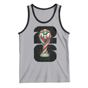 Proud Mexico National Soccer Lover Fan Gift Tank Top TS12 Athletic Heather Black Print Your Wear