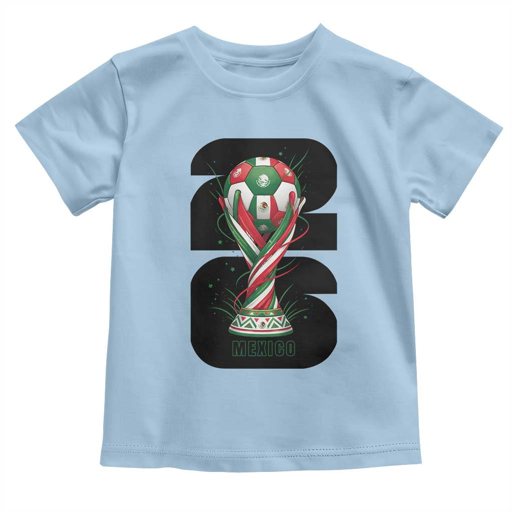 Proud Mexico National Soccer Lover Fan Gift Toddler T Shirt TS12 Light Blue Print Your Wear