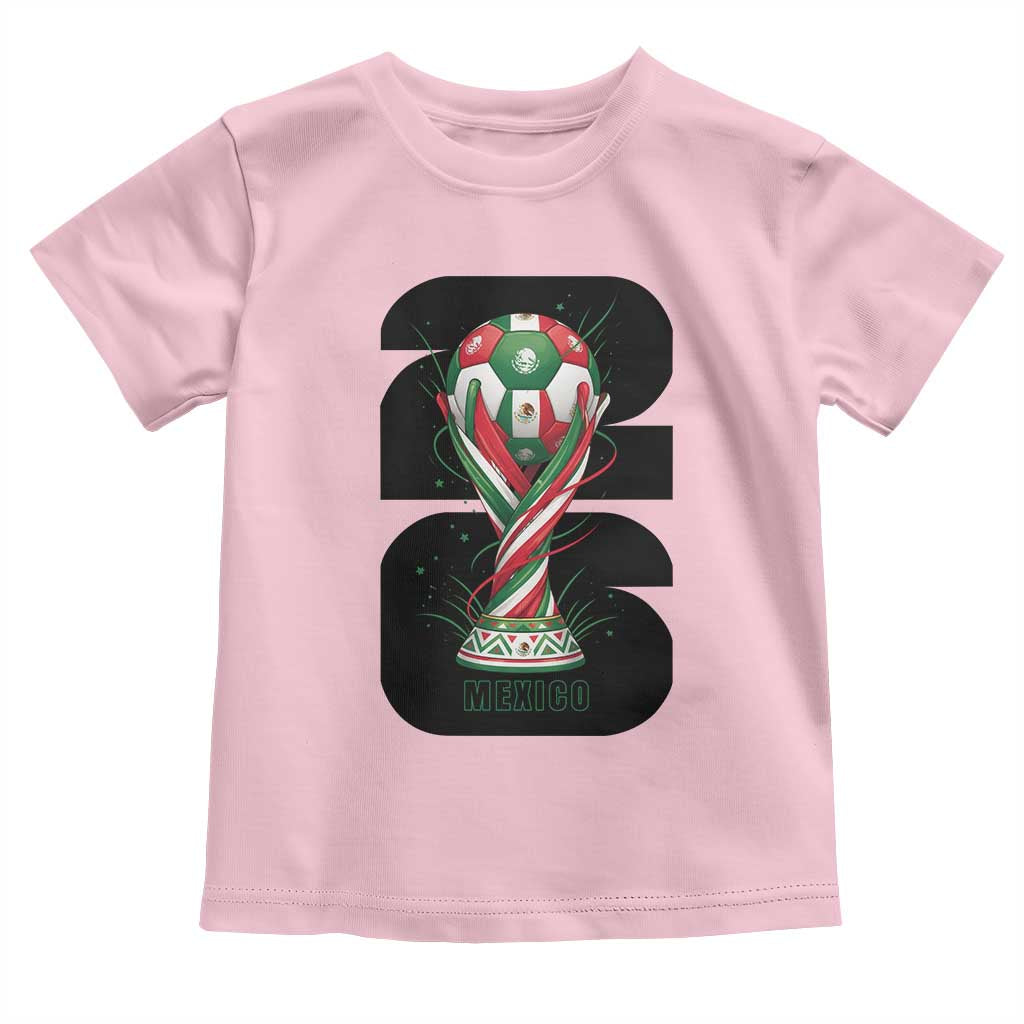 Proud Mexico National Soccer Lover Fan Gift Toddler T Shirt TS12 Light Pink Print Your Wear