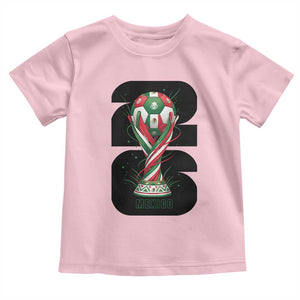 Proud Mexico National Soccer Lover Fan Gift Toddler T Shirt TS12 Light Pink Print Your Wear