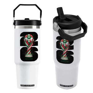 Proud Mexico National Soccer Lover Fan Gift Flip Straw Tumbler TS12 One Size: 30 oz White Print Your Wear