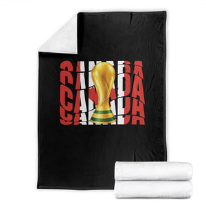 Proud Canada National Soccer Lover Fan Gift Throw Blanket TS12 Black Print Your Wear
