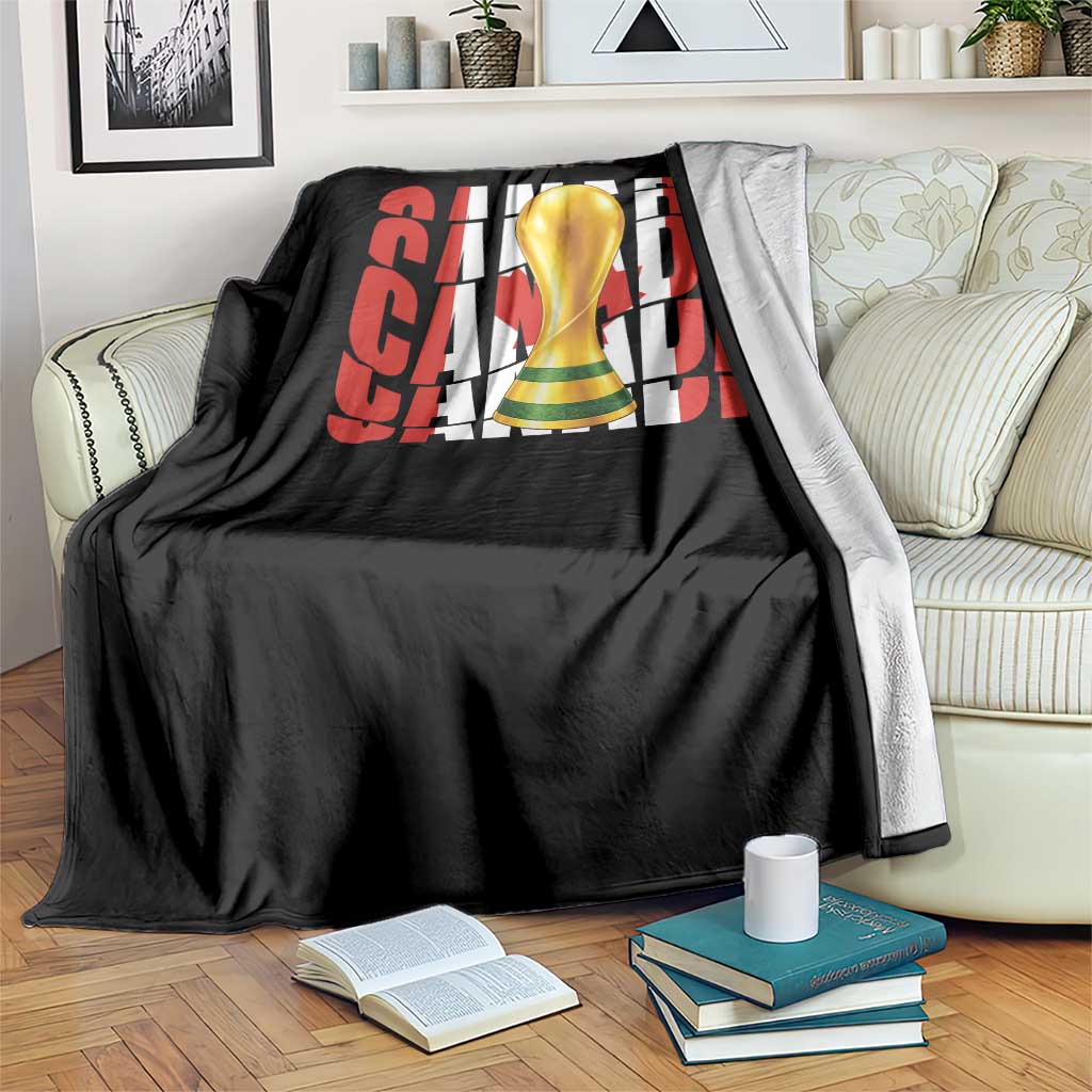 Proud Canada National Soccer Lover Fan Gift Throw Blanket TS12 Print Your Wear