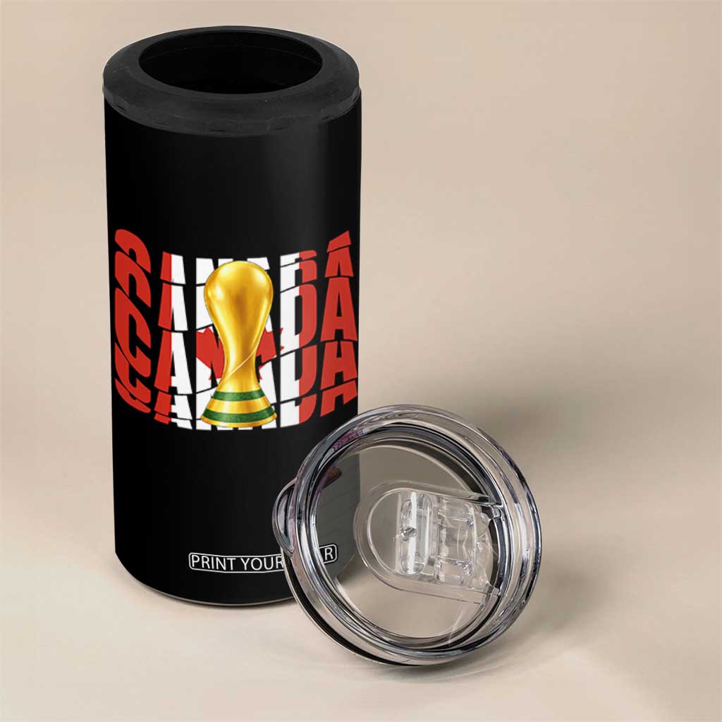 Proud Canada National Soccer Lover Fan Gift 4 in 1 Can Cooler Tumbler TS12 Print Your Wear