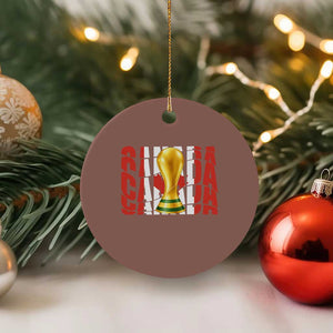 Proud Canada National Soccer Lover Fan Gift Ceramic Ornament TS12 1pc Mocha Print Your Wear