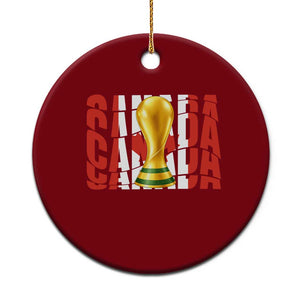 Proud Canada National Soccer Lover Fan Gift Ceramic Ornament TS12 1pc Red Print Your Wear