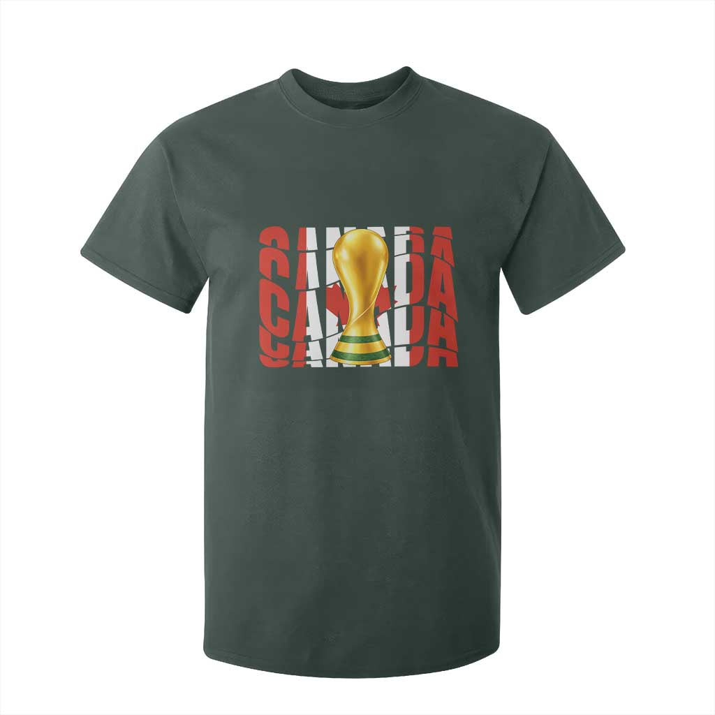 Proud Canada National Soccer Lover Fan Gift T Shirt For Kid TS12 Dark Forest Green Print Your Wear
