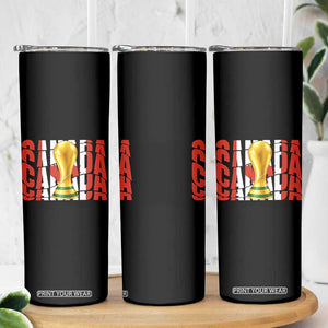 Proud Canada National Soccer Lover Fan Gift Skinny Tumbler TS12 Print Your Wear