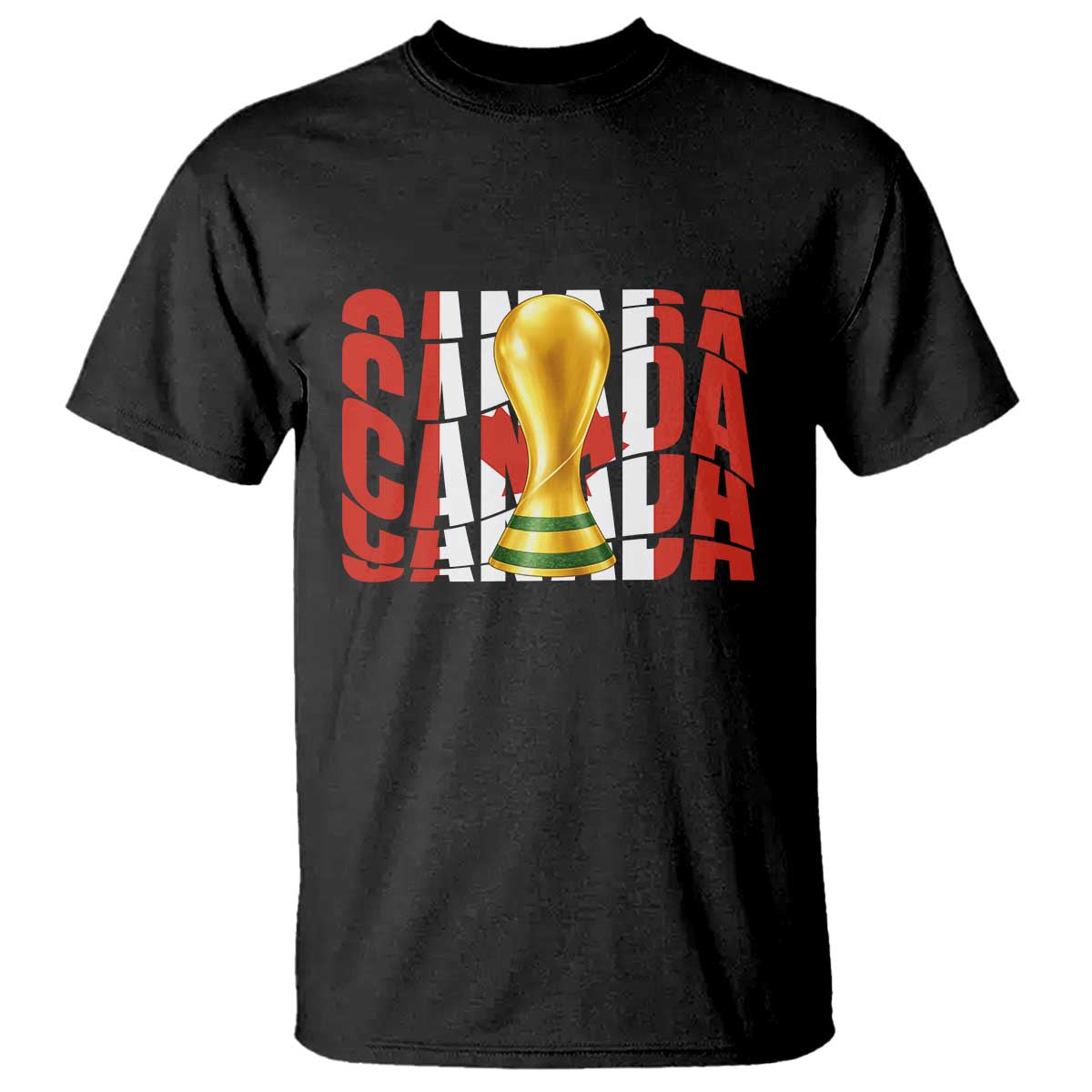Proud Canada National Soccer Lover Fan Gift T Shirt TS12 Black Print Your Wear