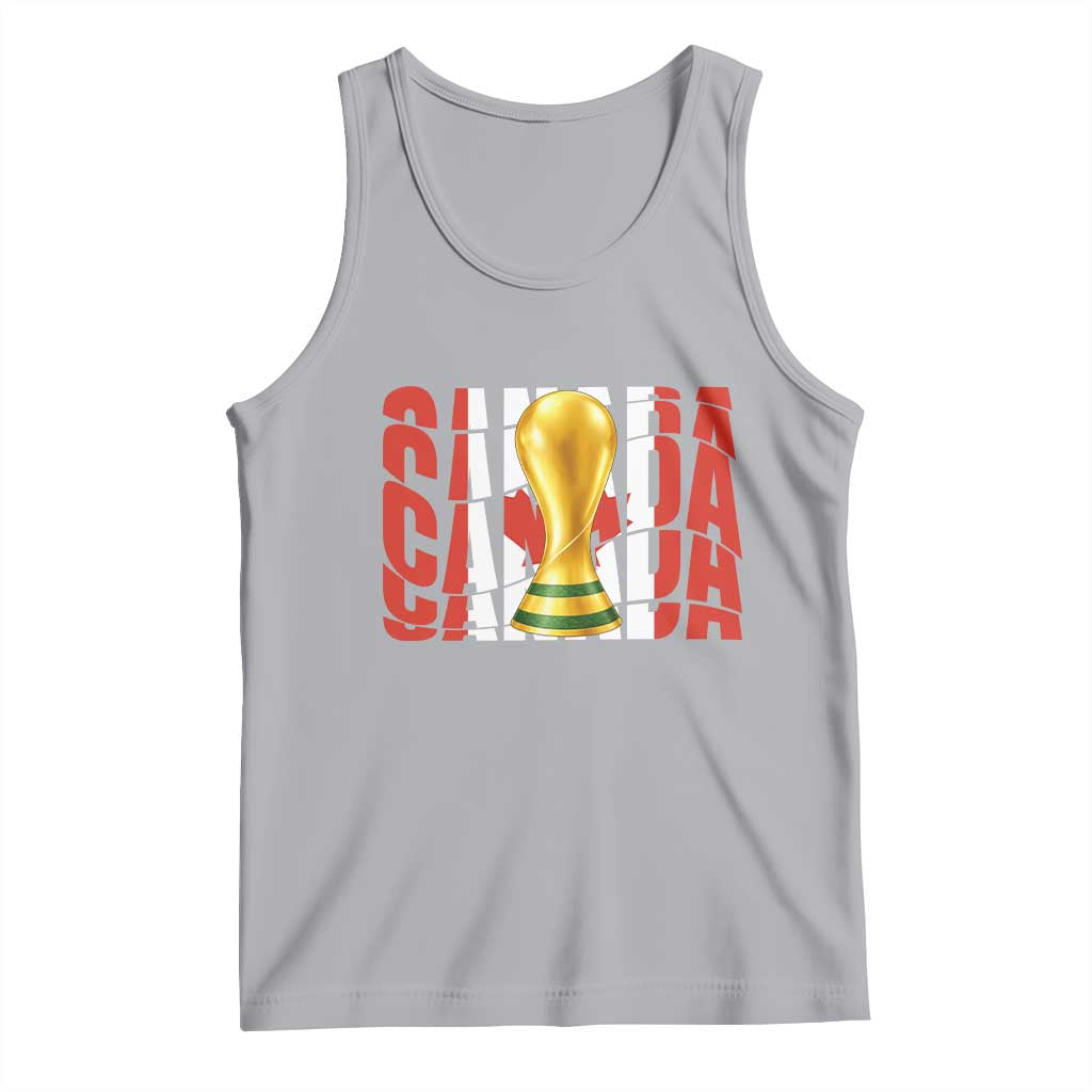 Proud Canada National Soccer Lover Fan Gift Tank Top TS12 Athletic Heather Print Your Wear