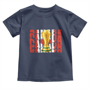 Proud Canada National Soccer Lover Fan Gift Toddler T Shirt TS12 Navy Print Your Wear