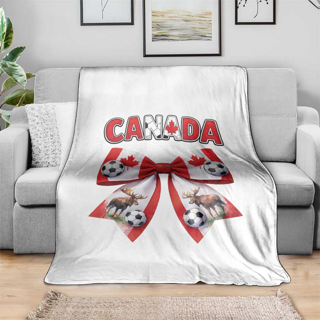 Proud Canadian National Soccer Lover Throw Blanket Football Fan Gift TS12 Print Your Wear