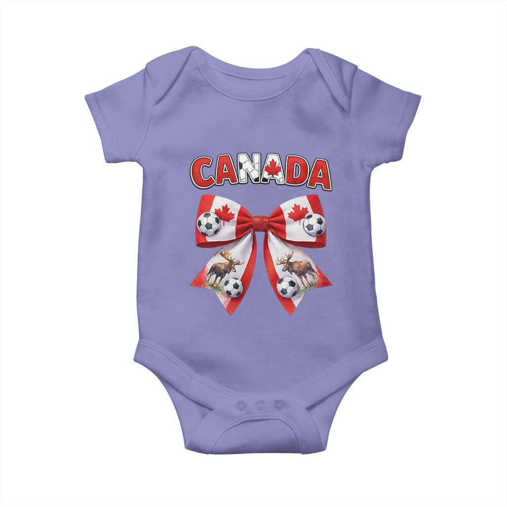 Proud Canadian National Soccer Lover Baby Onesie Football Fan Gift TS12 Violet Print Your Wear