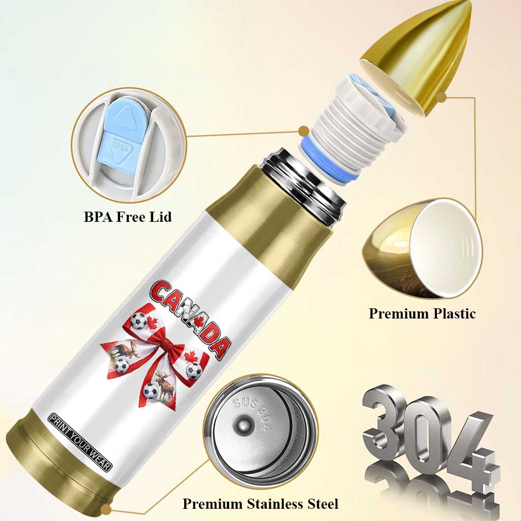 Proud Canadian National Soccer Lover Bullet Tumbler Football Fan Gift TS12 Print Your Wear