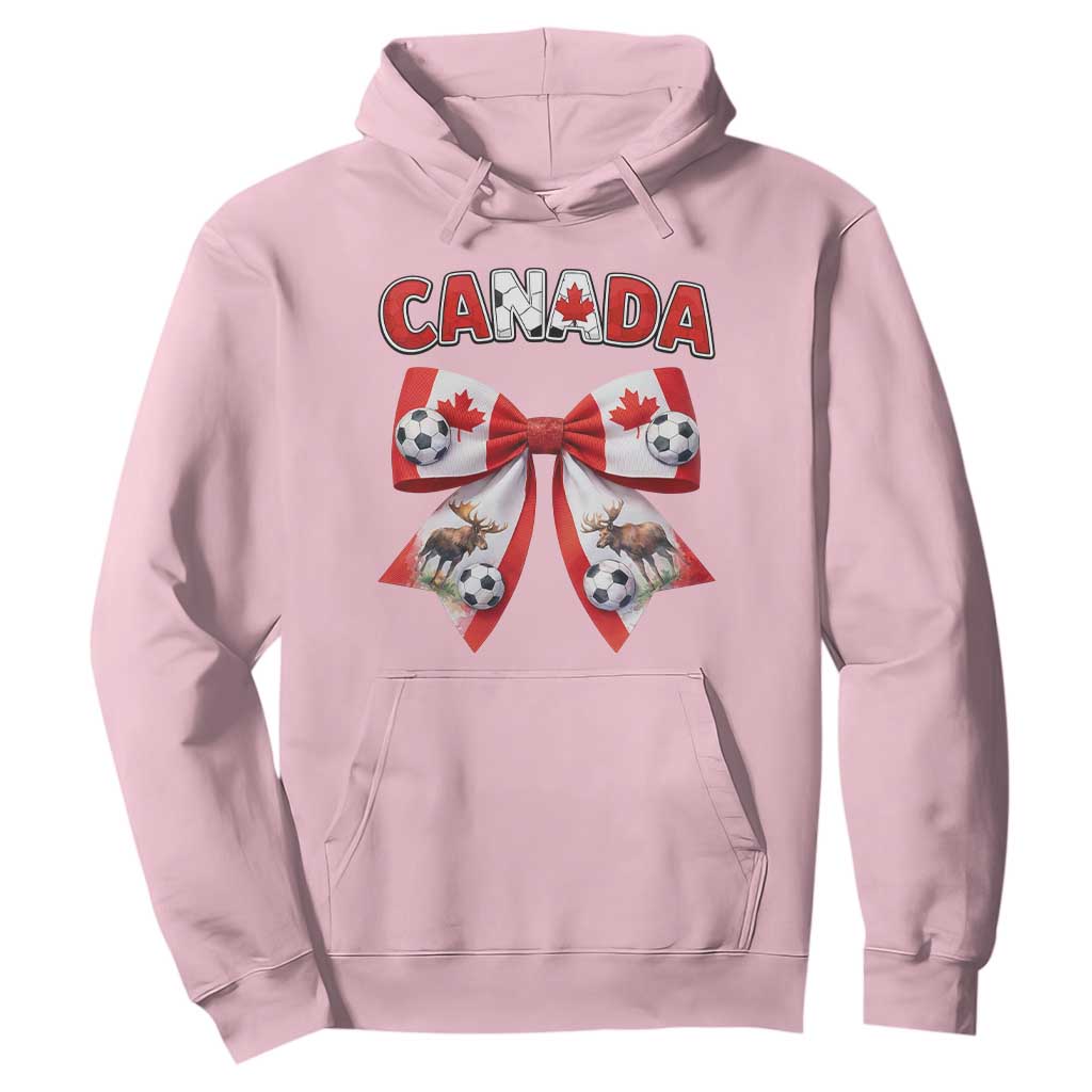 Proud Canadian National Soccer Lover Hoodie Football Fan Gift TS12 Light Pink Print Your Wear