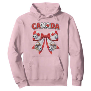Proud Canadian National Soccer Lover Hoodie Football Fan Gift TS12 Light Pink Print Your Wear