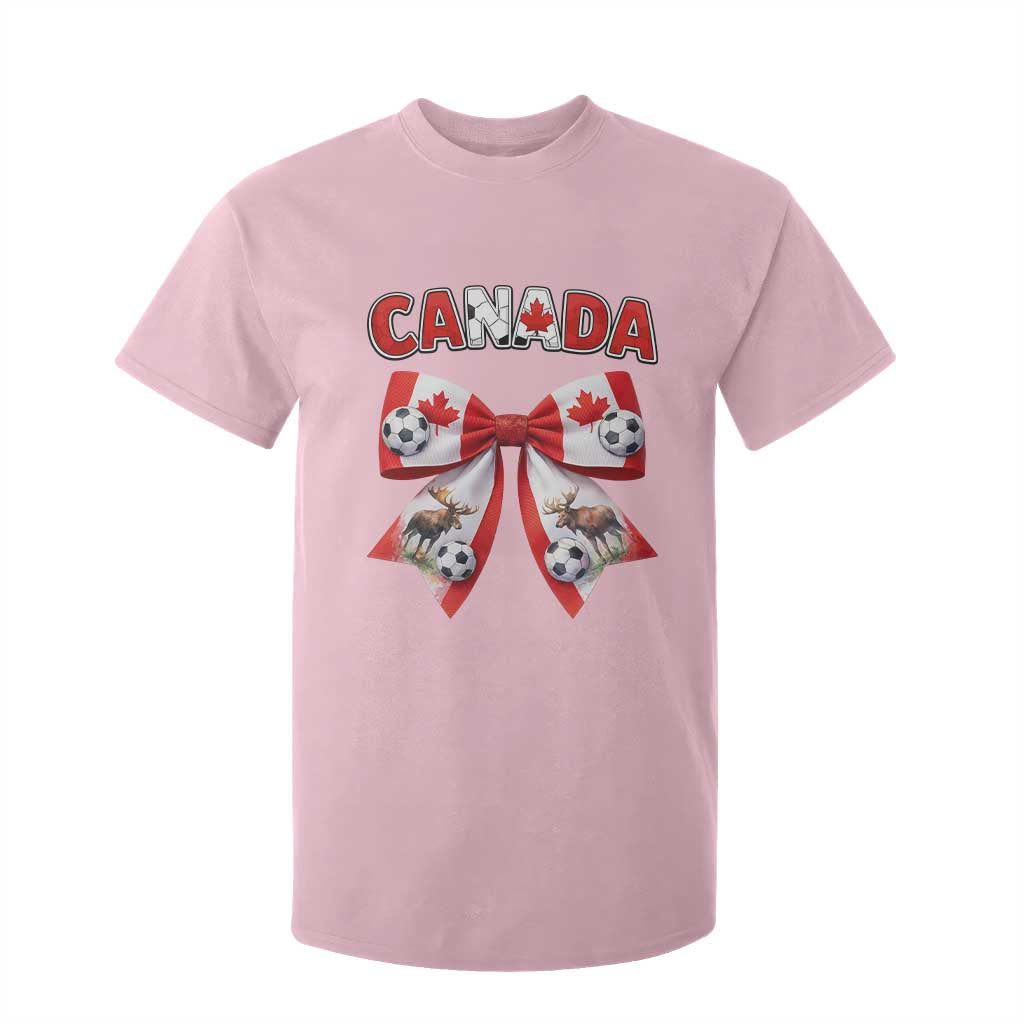 Proud Canadian National Soccer Lover T Shirt For Kid Football Fan Gift TS12 Light Pink Print Your Wear