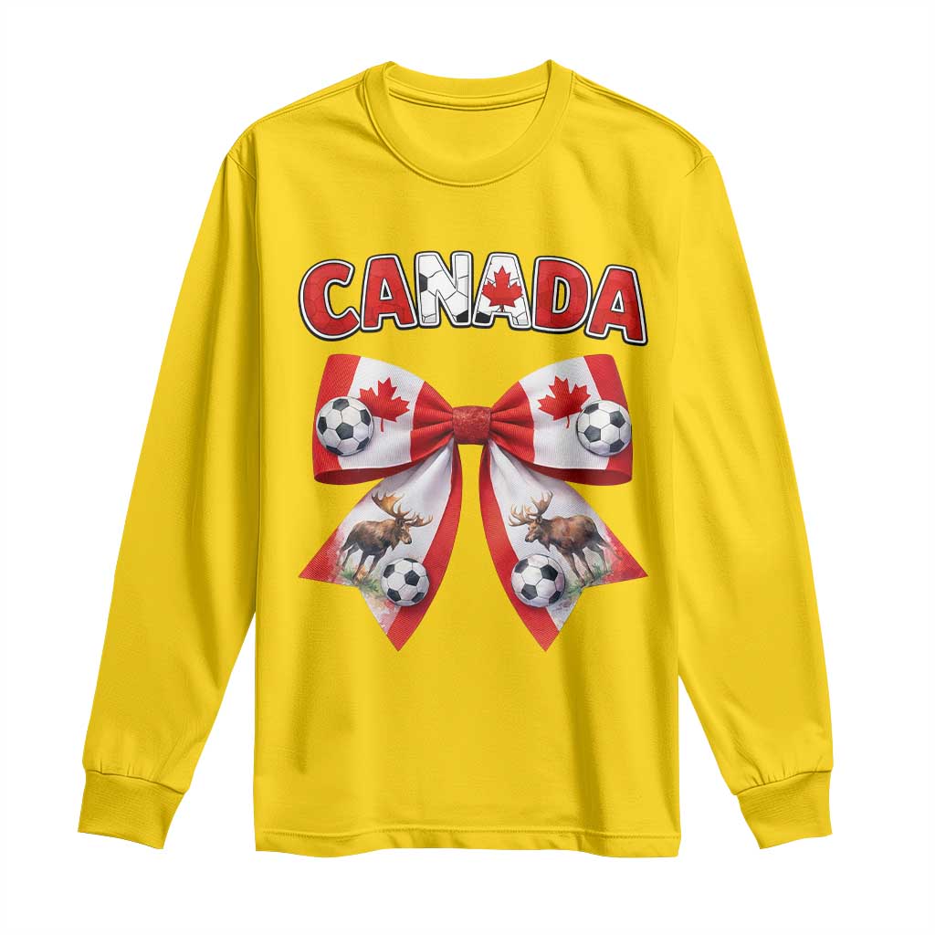 Proud Canadian National Soccer Lover Long Sleeve Shirt Football Fan Gift TS12 Daisy Print Your Wear
