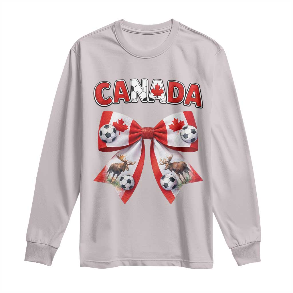 Proud Canadian National Soccer Lover Long Sleeve Shirt Football Fan Gift TS12 Ice Gray Print Your Wear