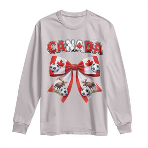Proud Canadian National Soccer Lover Long Sleeve Shirt Football Fan Gift TS12 Ice Gray Print Your Wear