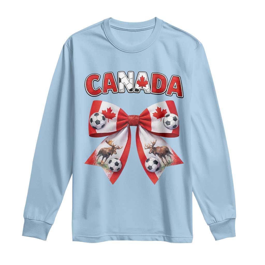 Proud Canadian National Soccer Lover Long Sleeve Shirt Football Fan Gift TS12 Light Blue Print Your Wear