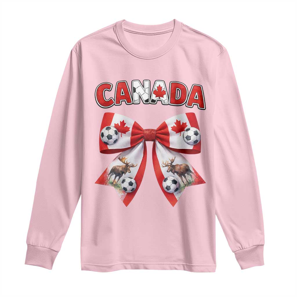 Proud Canadian National Soccer Lover Long Sleeve Shirt Football Fan Gift TS12 Light Pink Print Your Wear