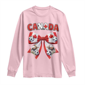 Proud Canadian National Soccer Lover Long Sleeve Shirt Football Fan Gift TS12 Light Pink Print Your Wear