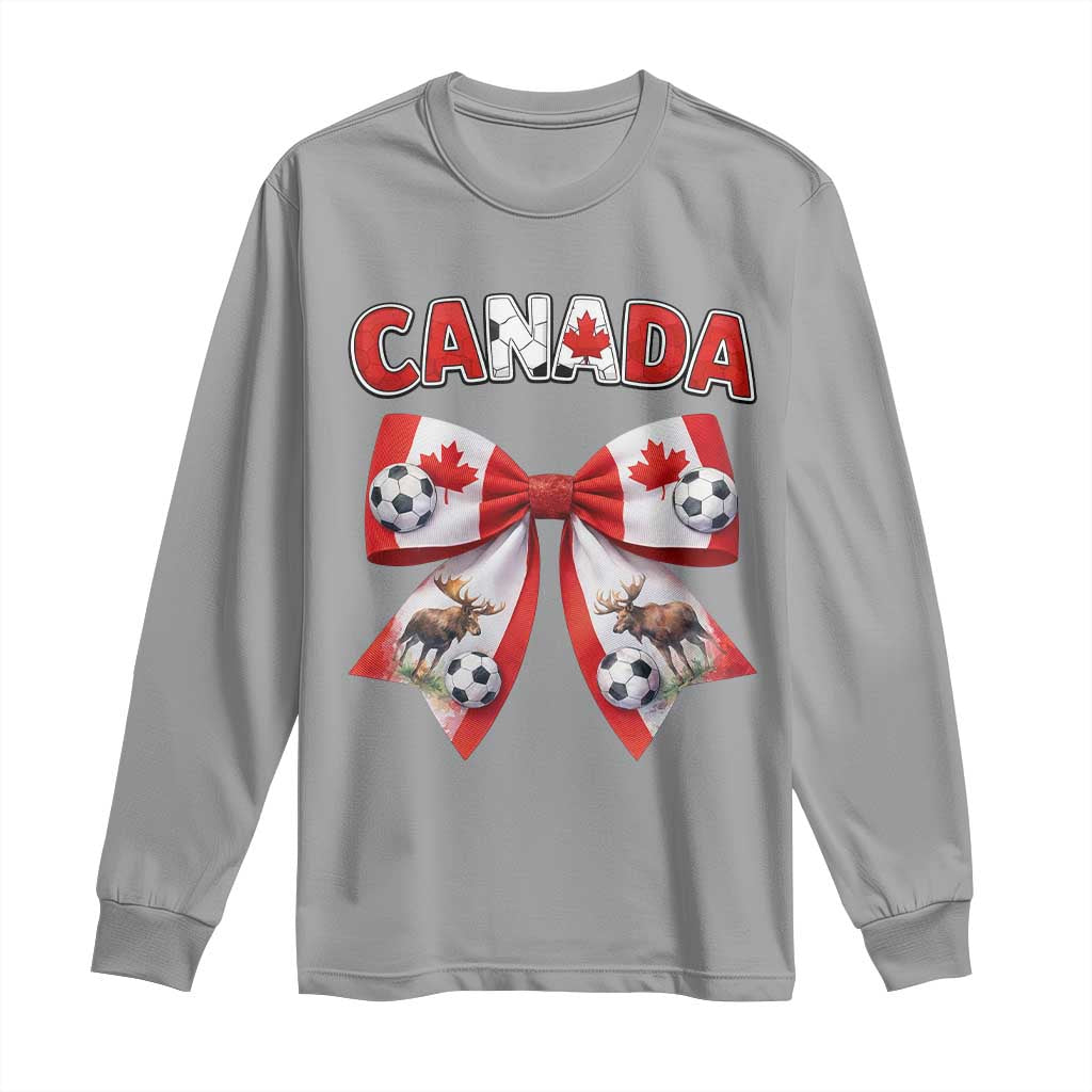 Proud Canadian National Soccer Lover Long Sleeve Shirt Football Fan Gift TS12 Sport Gray Print Your Wear