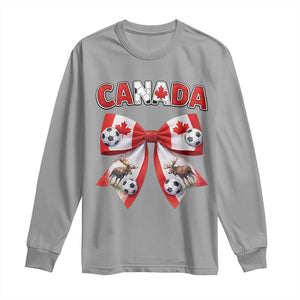 Proud Canadian National Soccer Lover Long Sleeve Shirt Football Fan Gift TS12 Sport Gray Print Your Wear