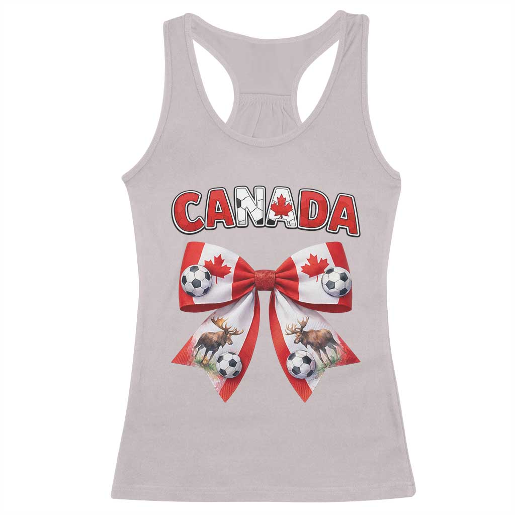 Proud Canadian National Soccer Lover Racerback Tank Top Football Fan Gift TS12 Ice Gray Print Your Wear