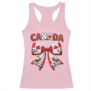 Proud Canadian National Soccer Lover Racerback Tank Top Football Fan Gift TS12 Light Pink Print Your Wear