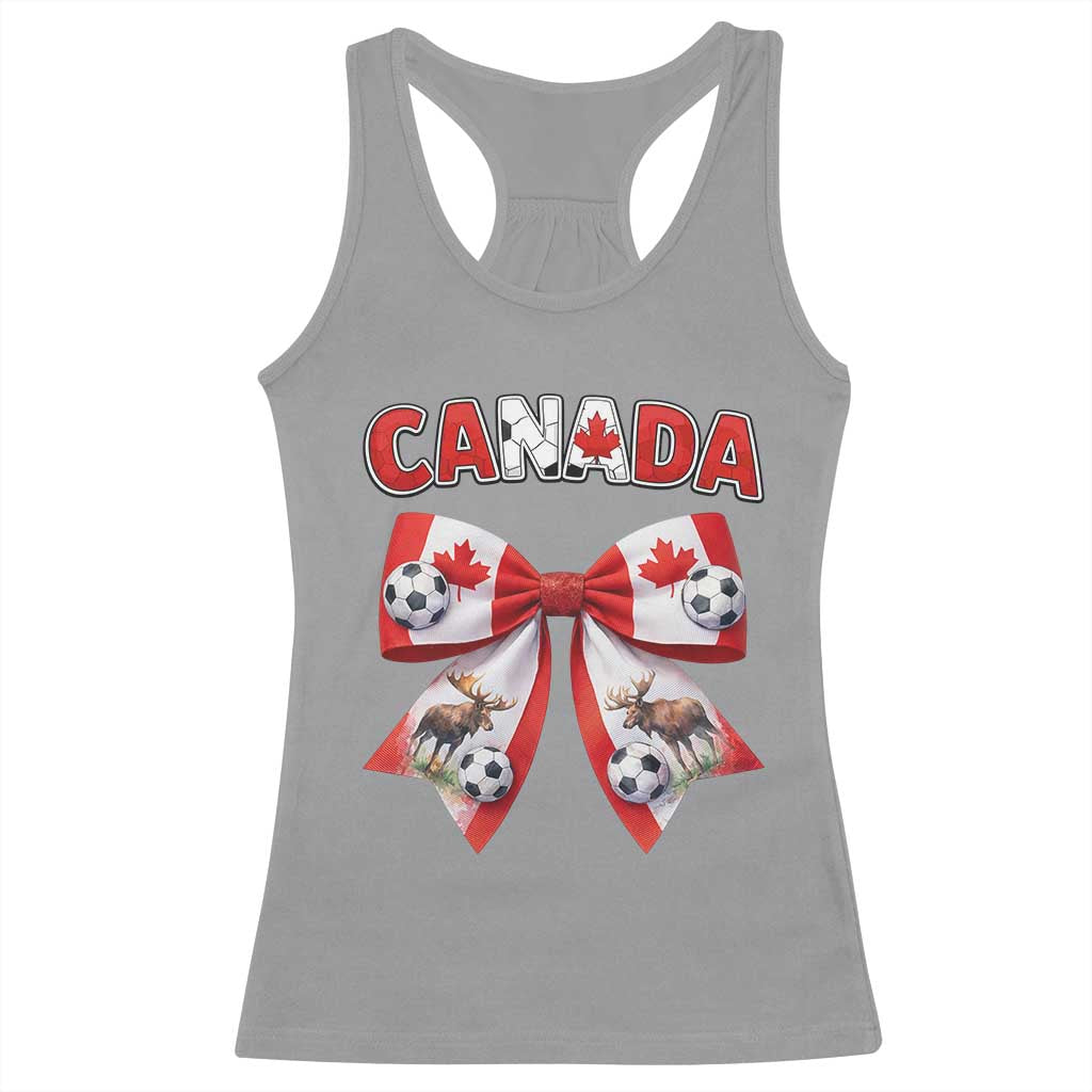 Proud Canadian National Soccer Lover Racerback Tank Top Football Fan Gift TS12 Sport Gray Print Your Wear