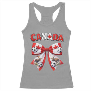 Proud Canadian National Soccer Lover Racerback Tank Top Football Fan Gift TS12 Sport Gray Print Your Wear