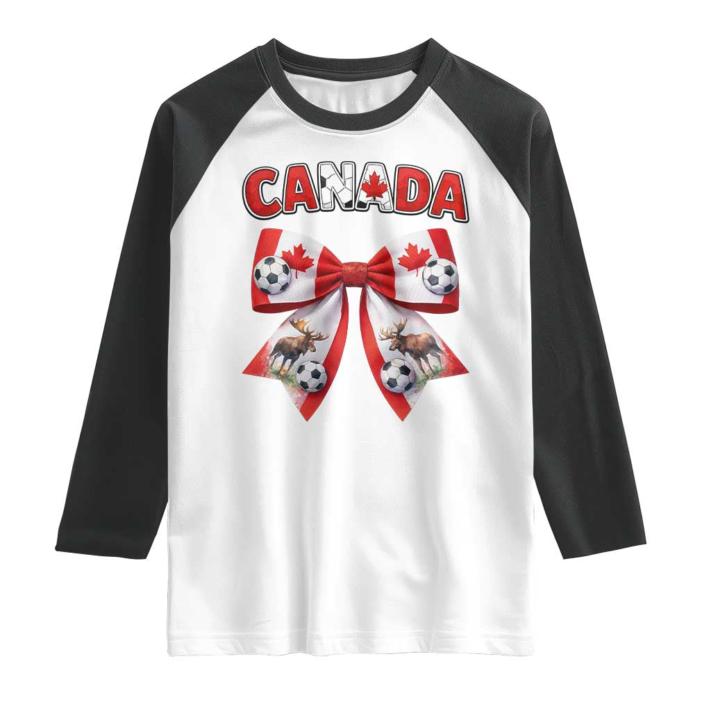 Proud Canadian National Soccer Lover Raglan Shirt Football Fan Gift TS12 White Black Print Your Wear