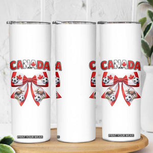 Proud Canadian National Soccer Lover Skinny Tumbler Football Fan Gift TS12 Print Your Wear