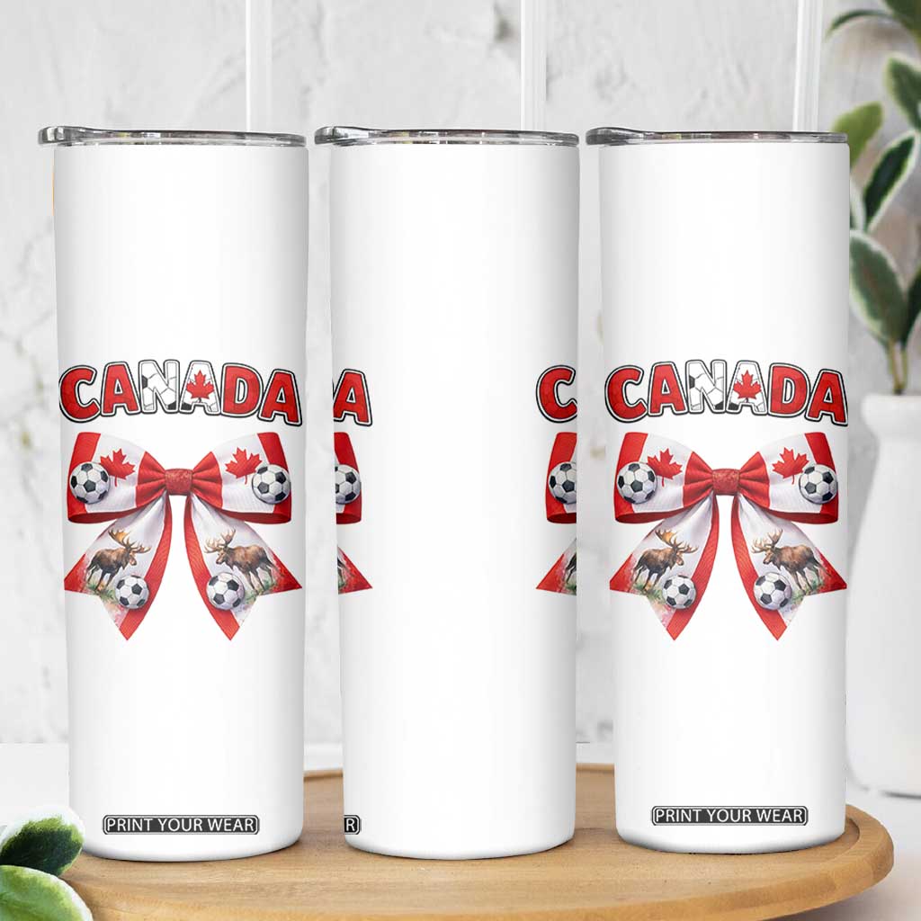 Proud Canadian National Soccer Lover Skinny Tumbler Football Fan Gift TS12 Print Your Wear