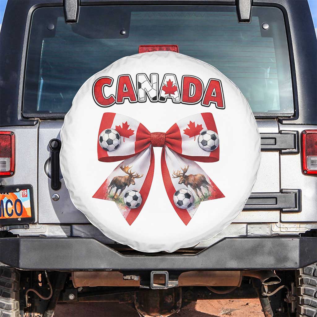 Proud Canadian National Soccer Lover Spare Tire Cover Football Fan Gift TS12 No hole White Print Your Wear