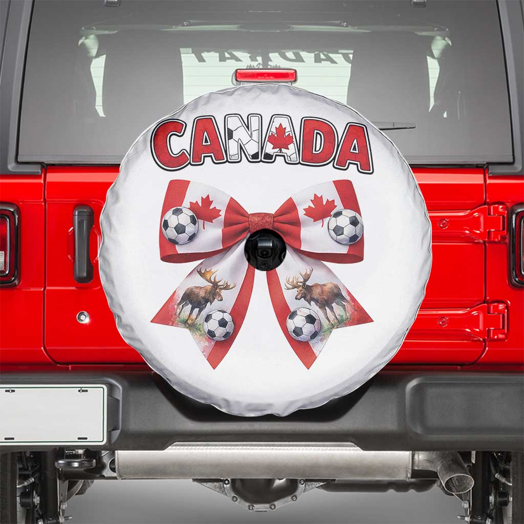 Proud Canadian National Soccer Lover Spare Tire Cover Football Fan Gift TS12 White Print Your Wear
